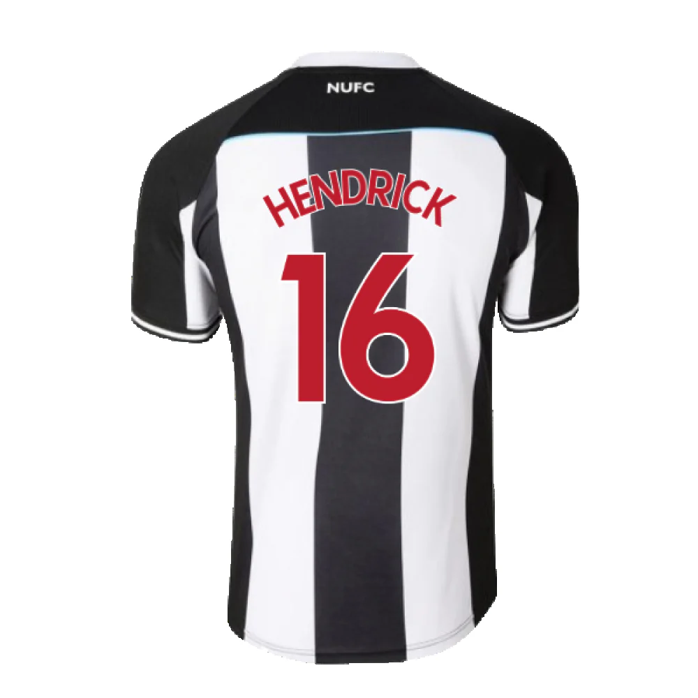 2021-2022 Newcastle United Home Shirt (M) (Mint) (HENDRICK 16) - Image 2