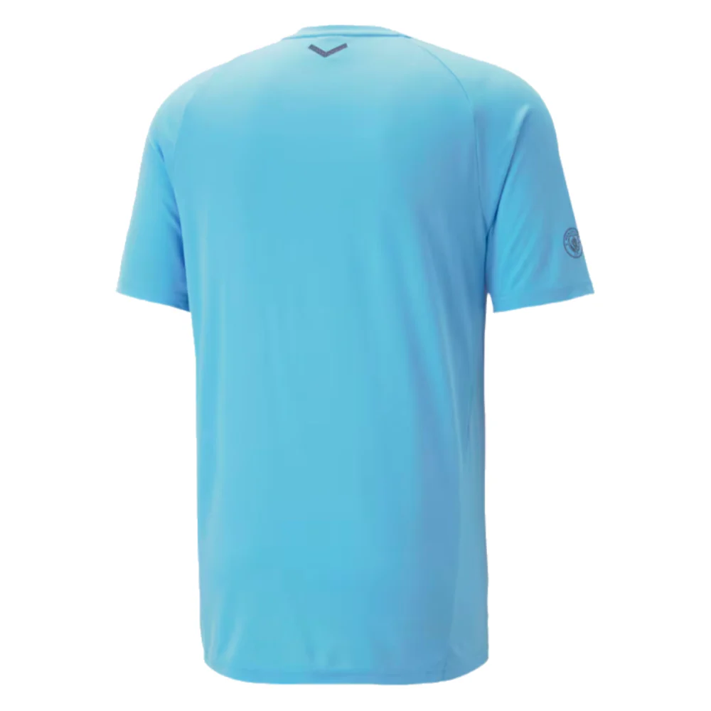 2023-2024 Man City Casuals Tee (Blue Wash) - Kids - Image 20