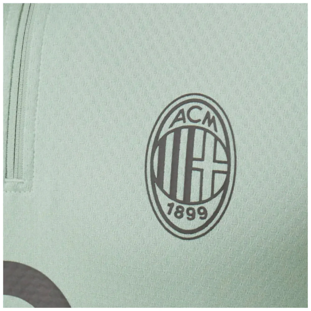2024-2025 AC Milan Training 1/4 Zip Top (Green Fog) - Image 24