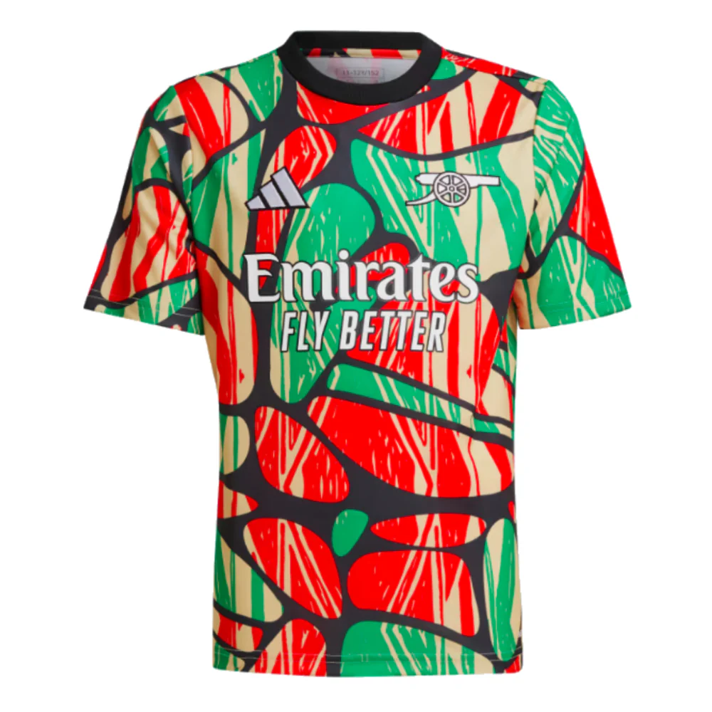 2024-2025 Arsenal Pre Match Shirt (Red) - Kids - Image 3