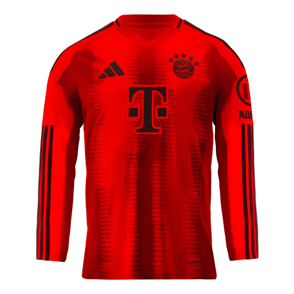 2024-2025 Bayern Munich Long Sleeve Home Shirt (Kids) - Image 3