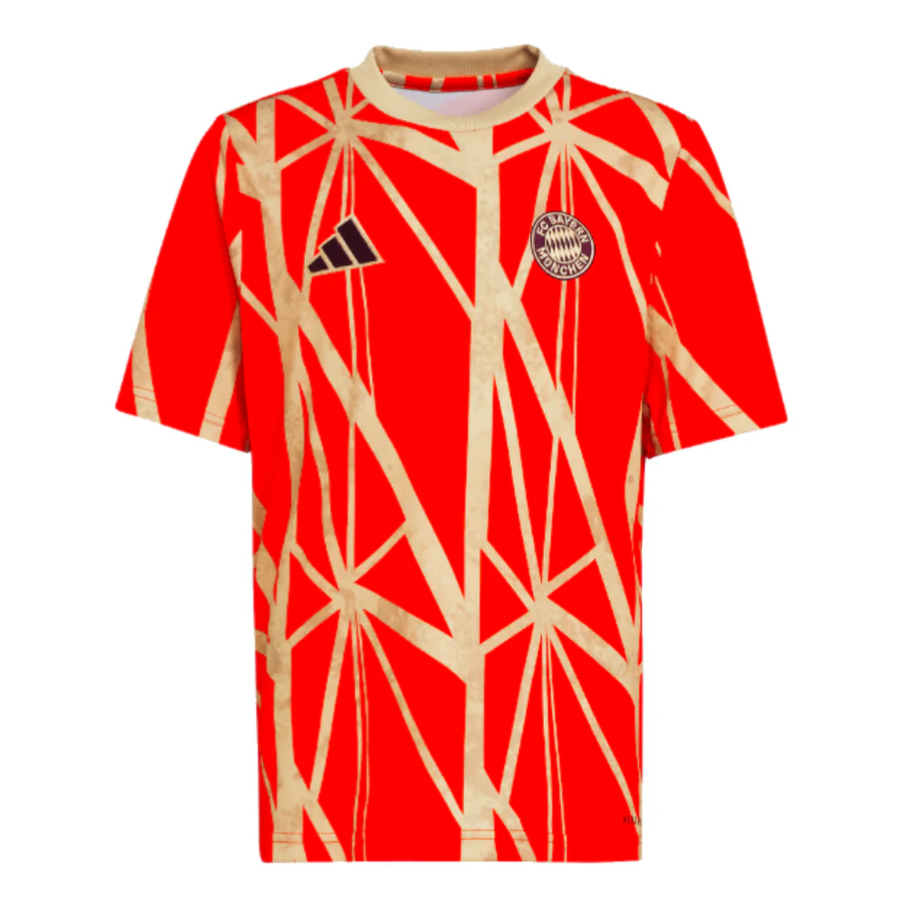 2024-2025 Bayern Munich Pre-Match Shirt (Red) - Image 3