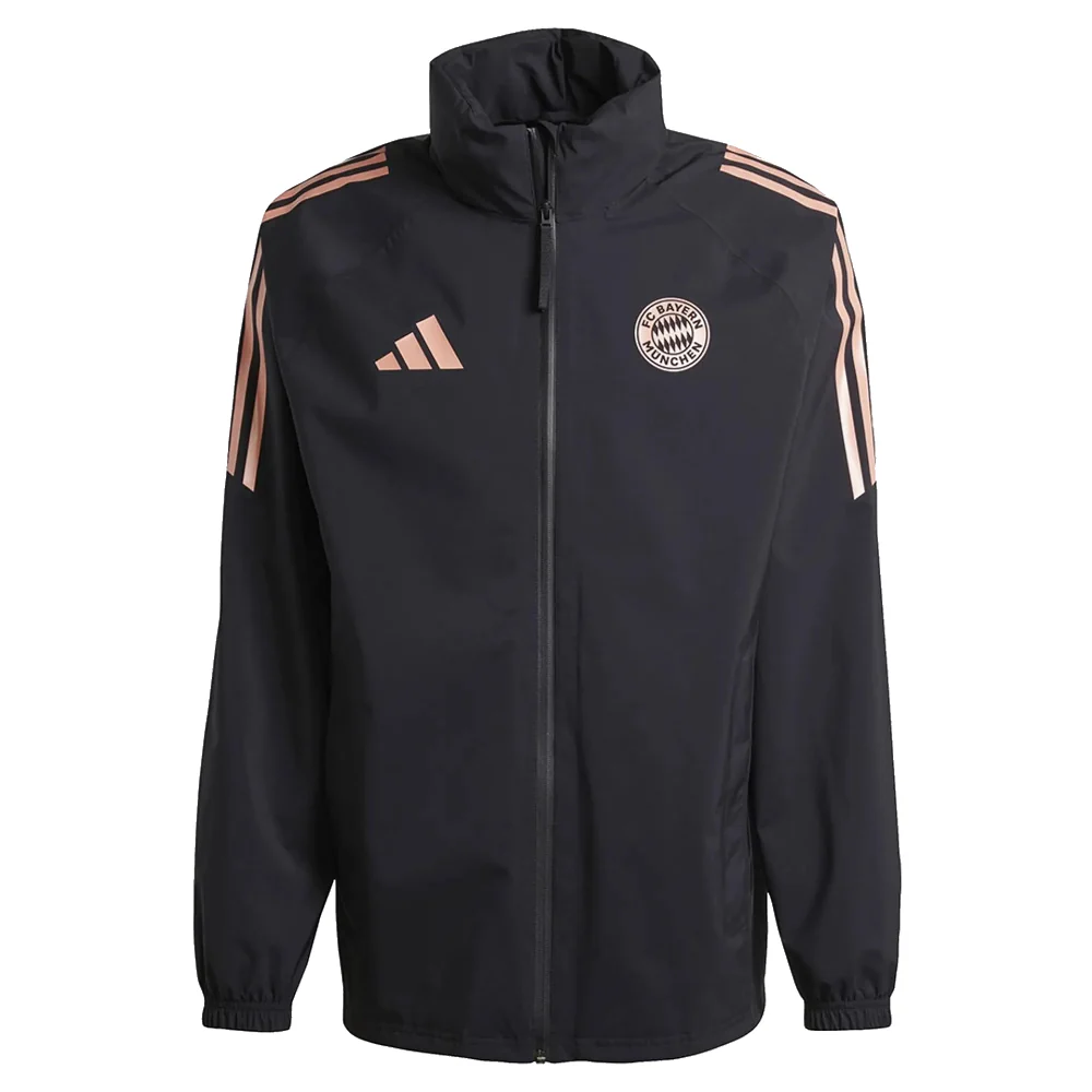 2024-2025 Bayern Munich Rain Jacket (Black) - Image 2
