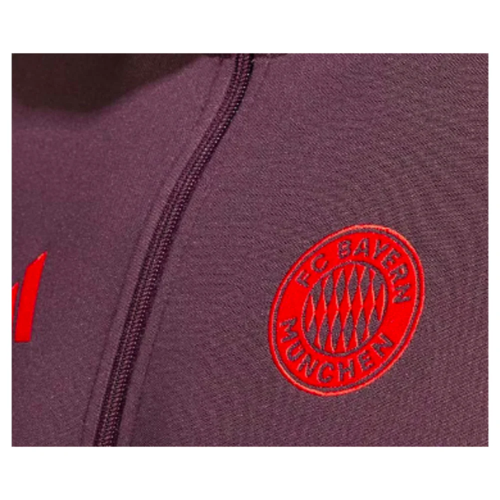 2024-2025 Bayern Munich Tracksuit (Shadow Maroon) - Kids - Image 4