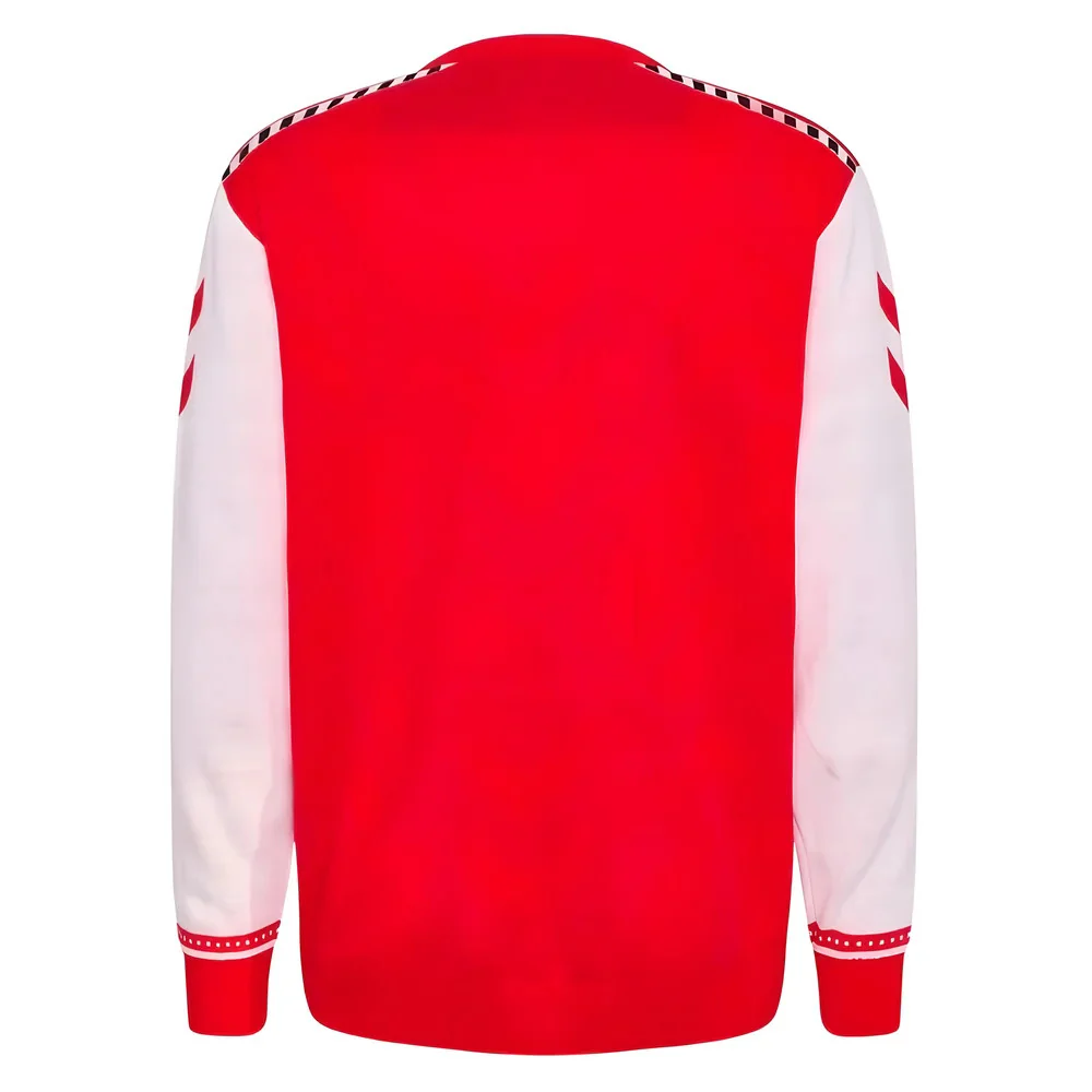 2024-2025 Denmark Fan 96 Christmas Jumper (Red) - Image 4