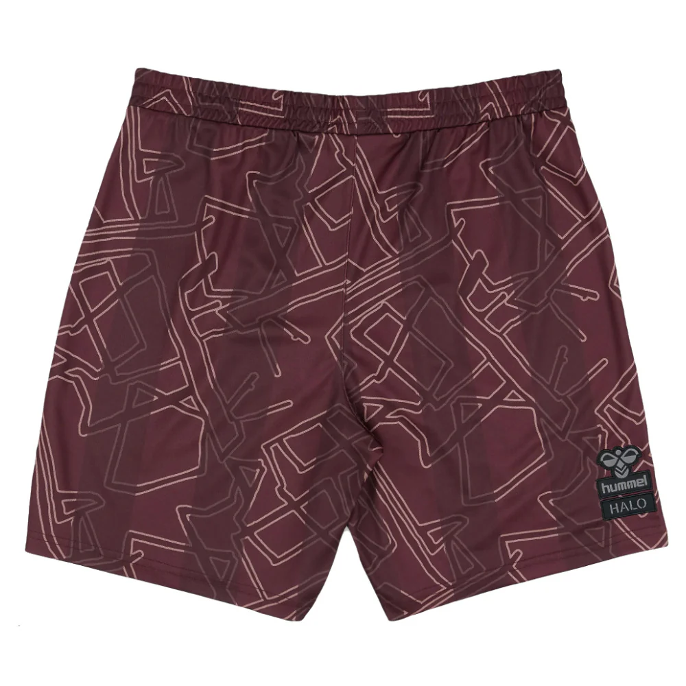 2024-2025 Denmark Special Edition Hummel x Halo Shorts (Dark Red) (Kids) - Image 2