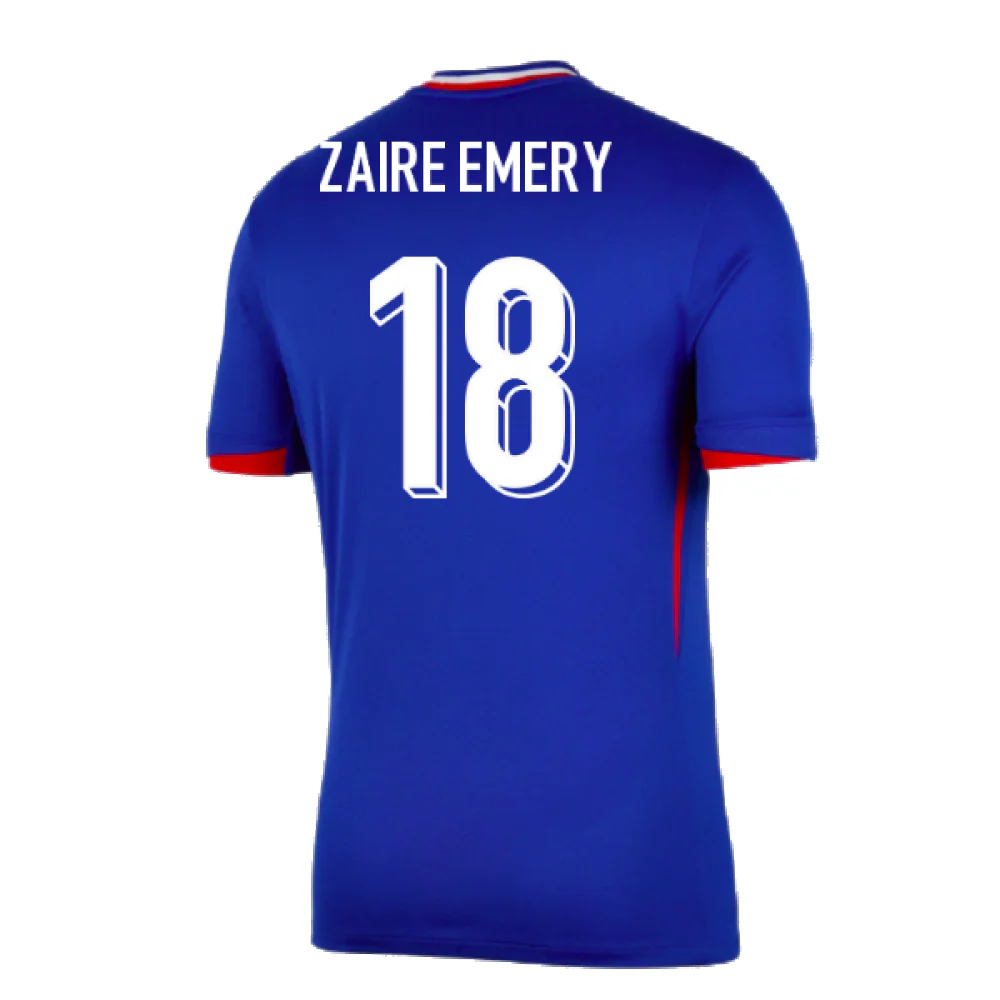 2024-2025 France Home Shirt (Zaire Emery 18) - Image 3
