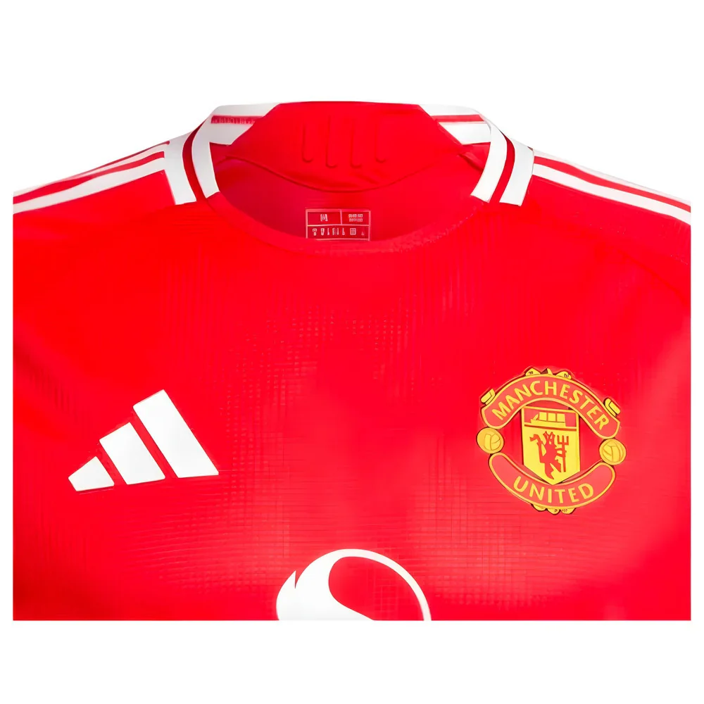 2024-2025 Man Utd Authentic Long Sleeve Home Shirt - Image 2
