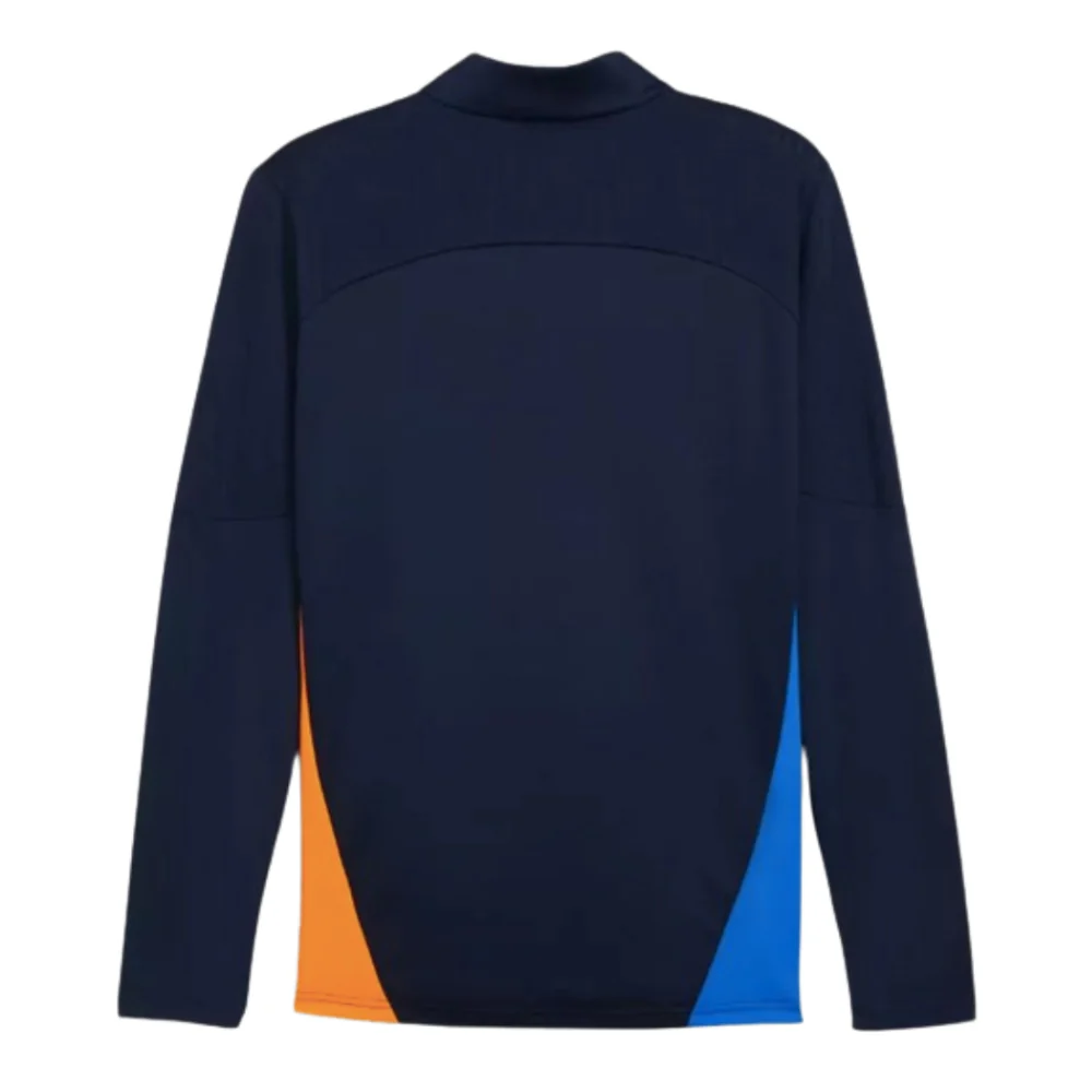 2024-2025 Marseille Training 1/4 Zip Top (Navy) - Image 8