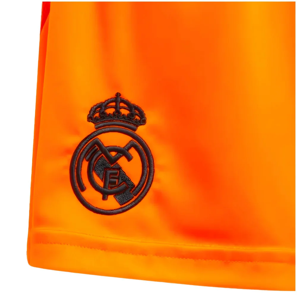 2024-2025 Real Madrid Away Shorts (Orange) - Kids - Image 2