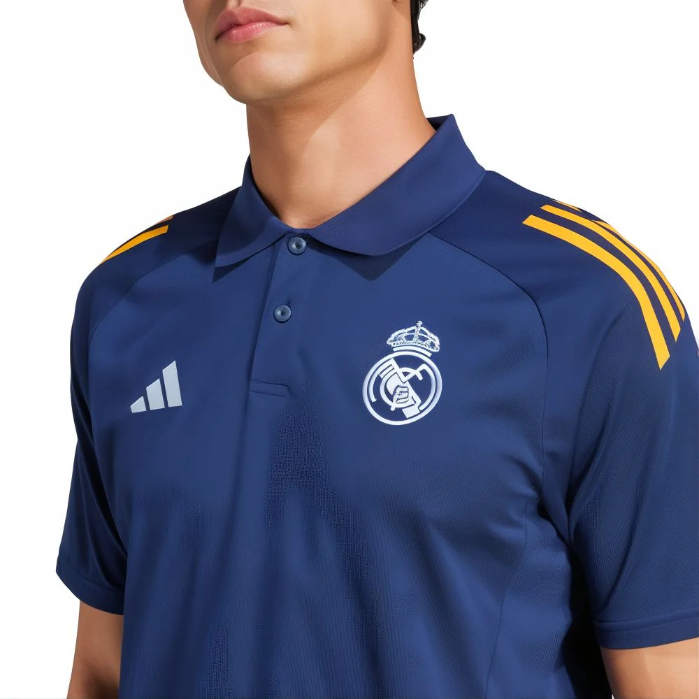 2024-2025 Real Madrid Polo Shirt (Navy) - Image 2