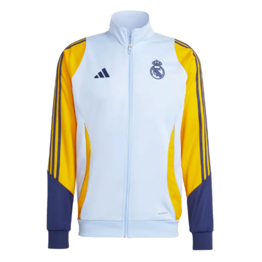 2024-2025 Real Madrid Tracksuit (Glow Blue) - Image 2