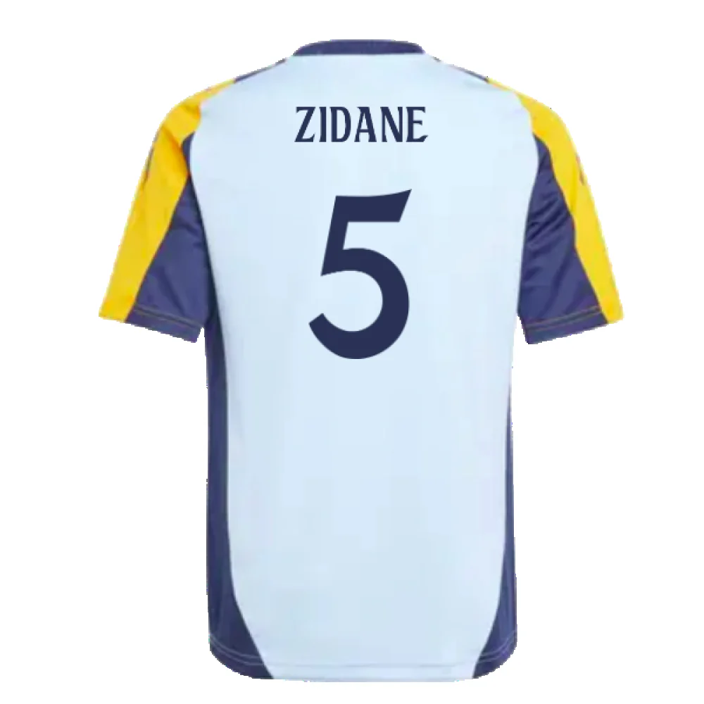 2024-2025 Real Madrid Training Shirt (Glow Blue) - Kids (Zidane 5) - Image 18