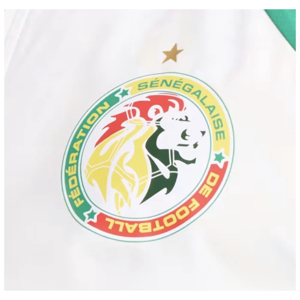 2024-2025 Senegal Prematch Woven Jacket (White) - Image 3
