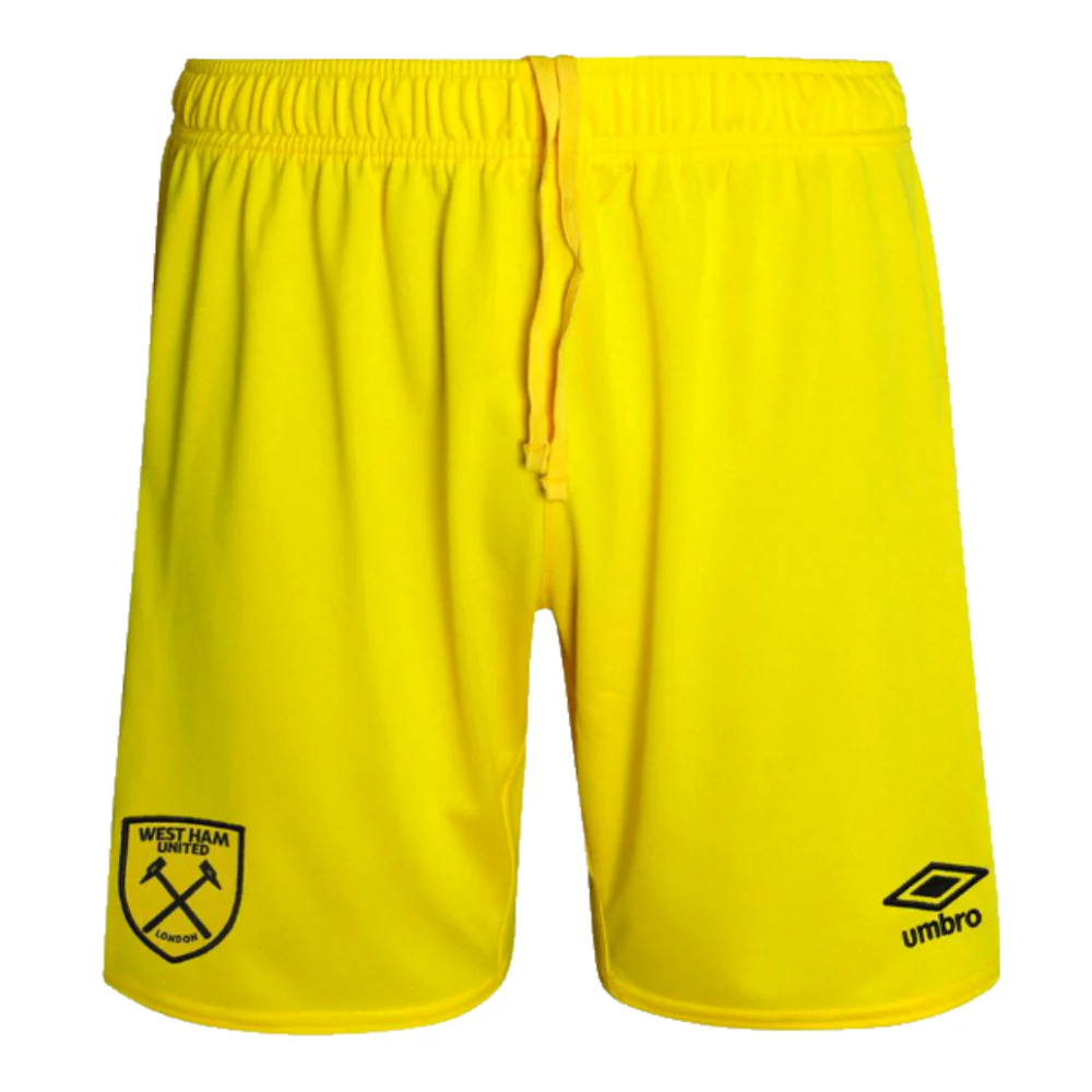 2024-2025 West Ham Goalkeeper Shorts (Yellow) - Kids - Image 7