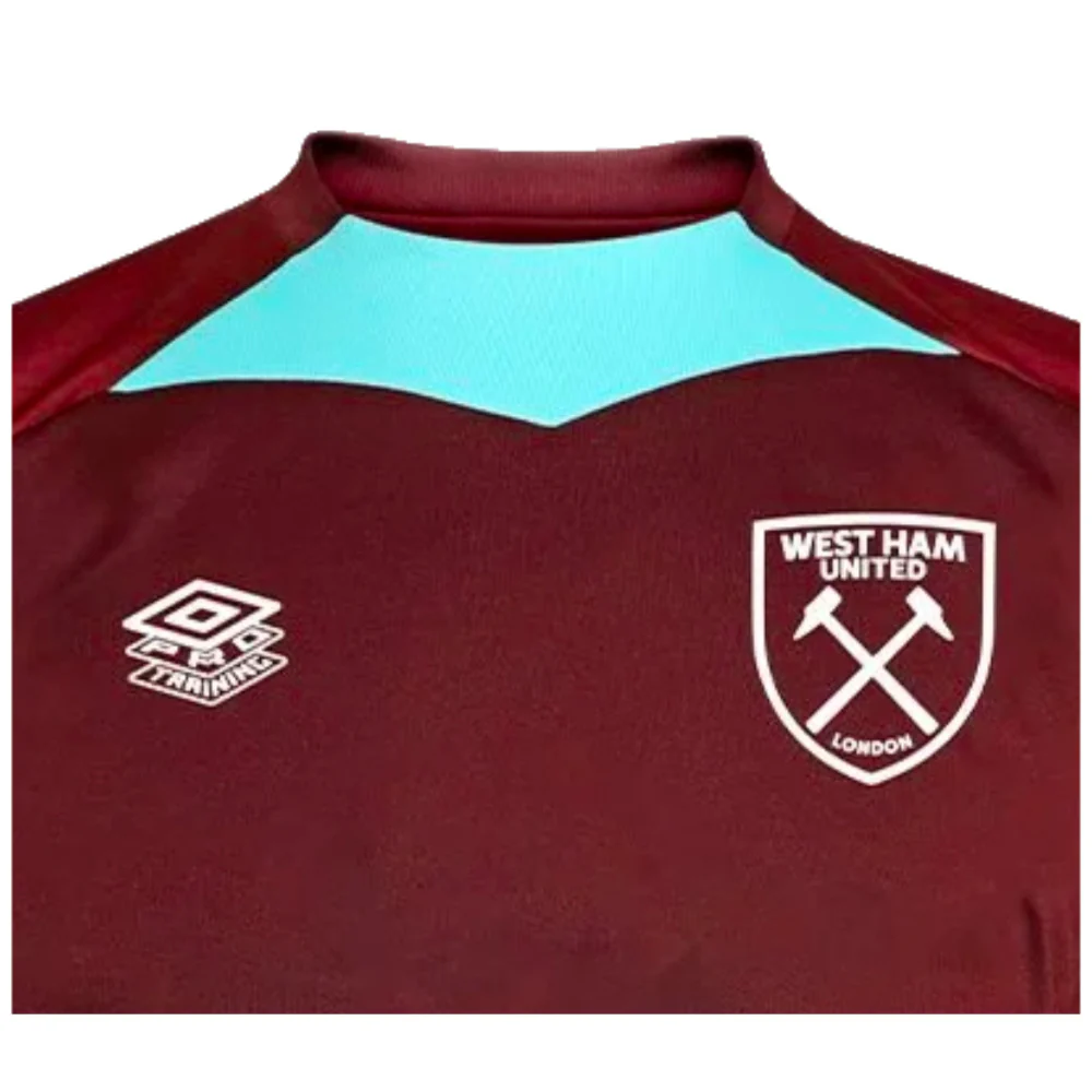 2024-2025 West Ham Training Jersey (Wine) - Kids - Image 5