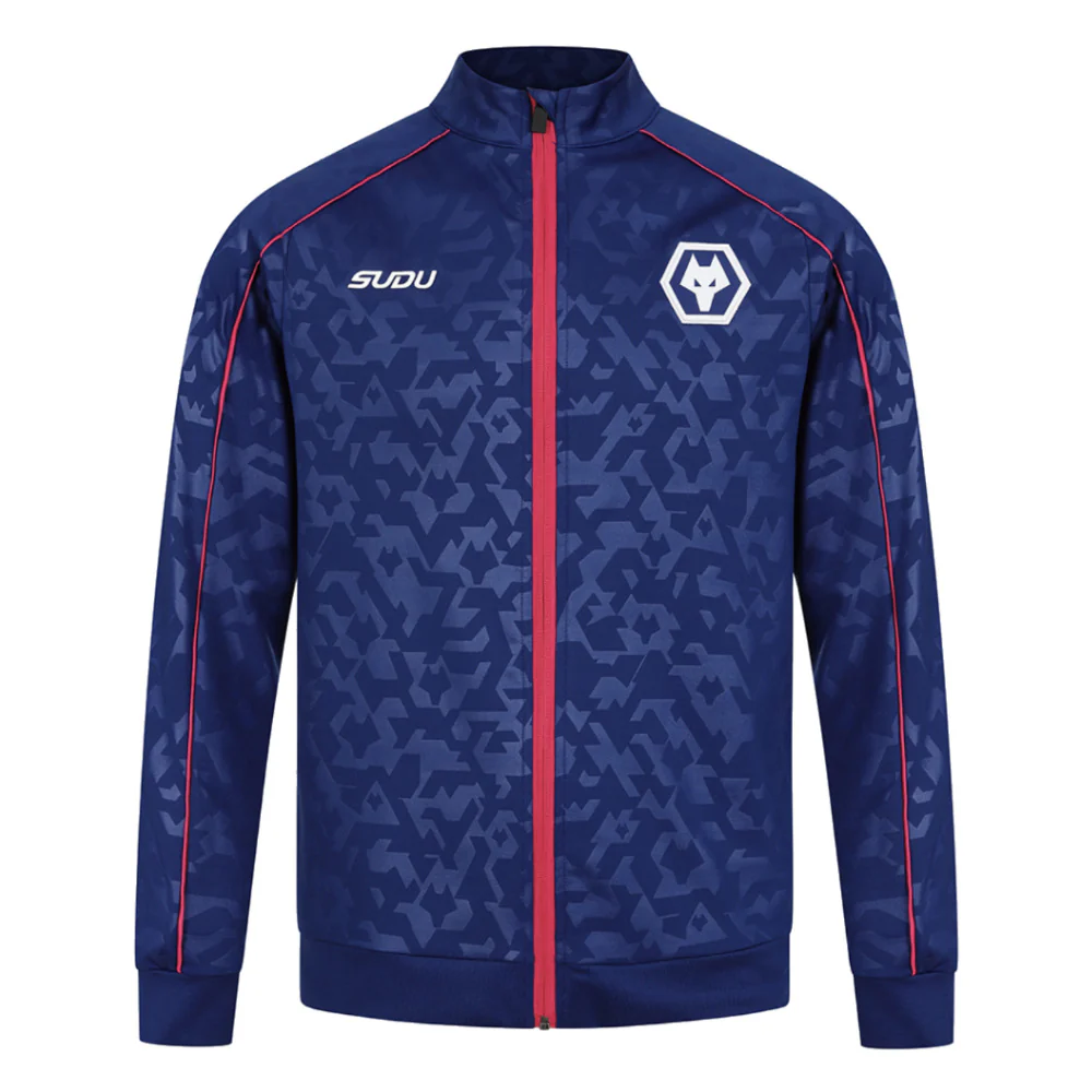2024-2025 Wolves Pre Match Anthem Jacket - Blue - Image 31