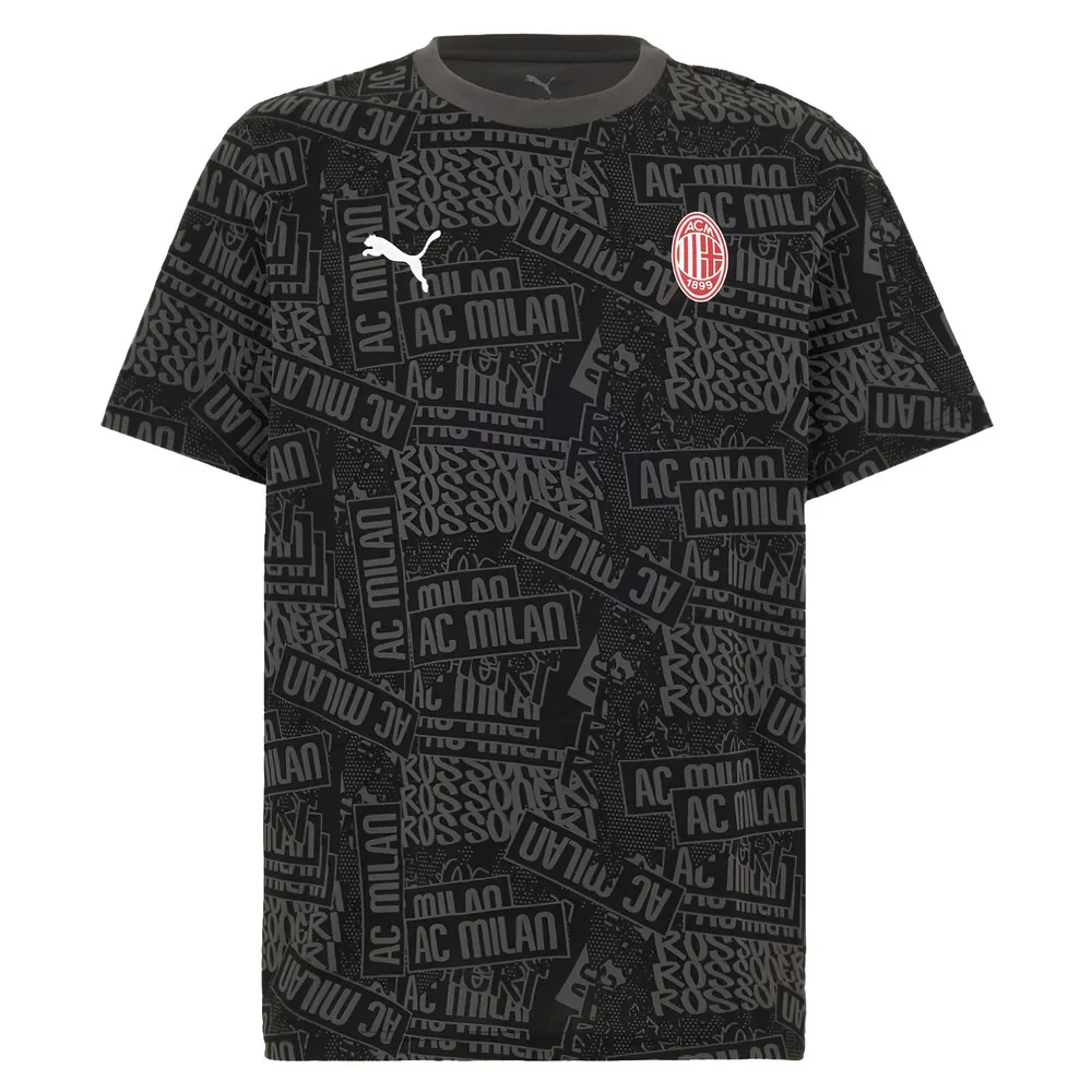 2025-2026 AC Milan ftblCulture Tee AOP (Black) - Image 5