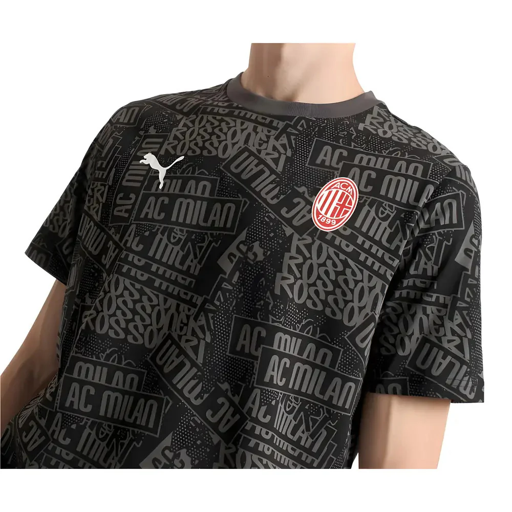 2025-2026 AC Milan ftblCulture Tee AOP (Black) - Image 8