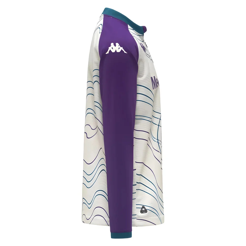 2025-2026 Fiorentina Pre Match Sweat Top (White-Violet) - Image 3
