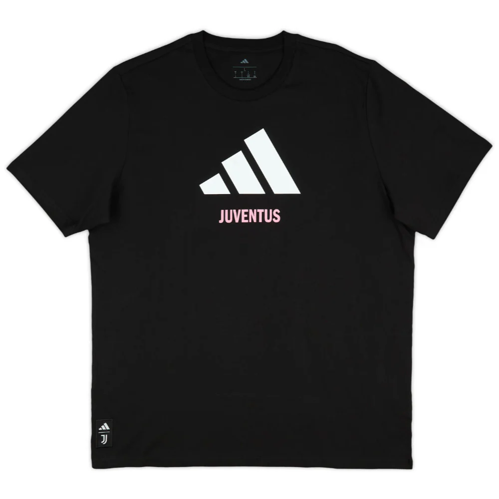 2025-2026 Juventus Seasonal Graphic Tee (Black) - Image 3