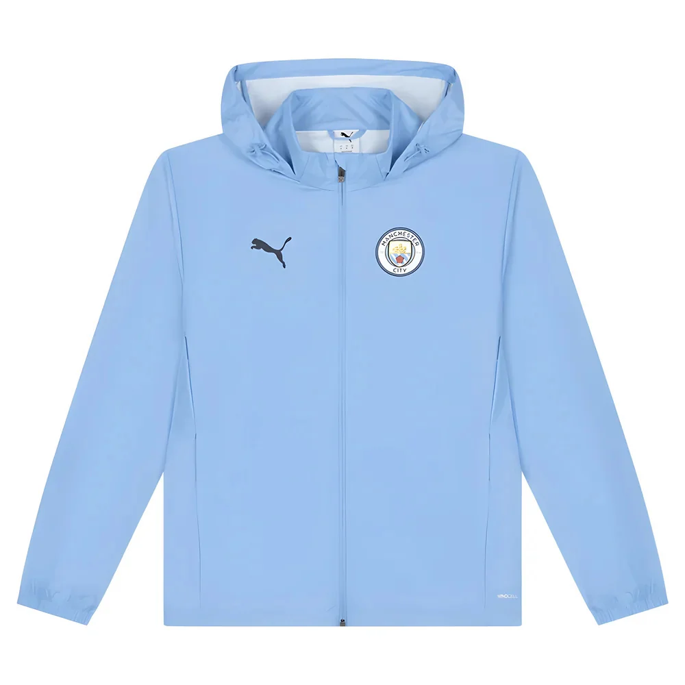 2025-2026 Man City Training All-Weather Jacket (Light Blue) - Image 3