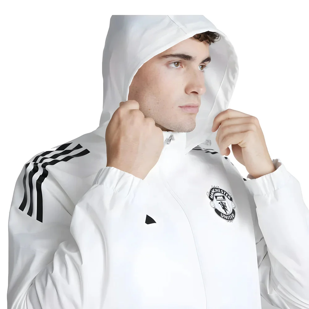 2025-2026 Man Utd Allweather Jacket (White) - Image 3