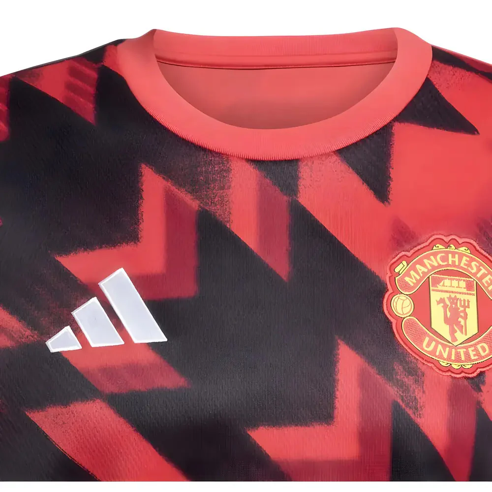 2025-2026 Man Utd Pre-Match Warm Top (Red) - Image 2