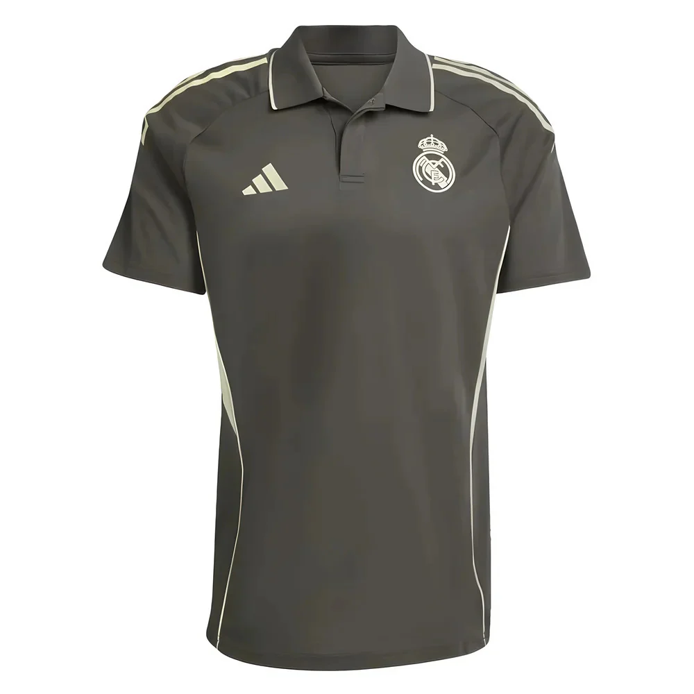 2025-2026 Real Madrid Polo Shirt (Utility Grey) - Image 3