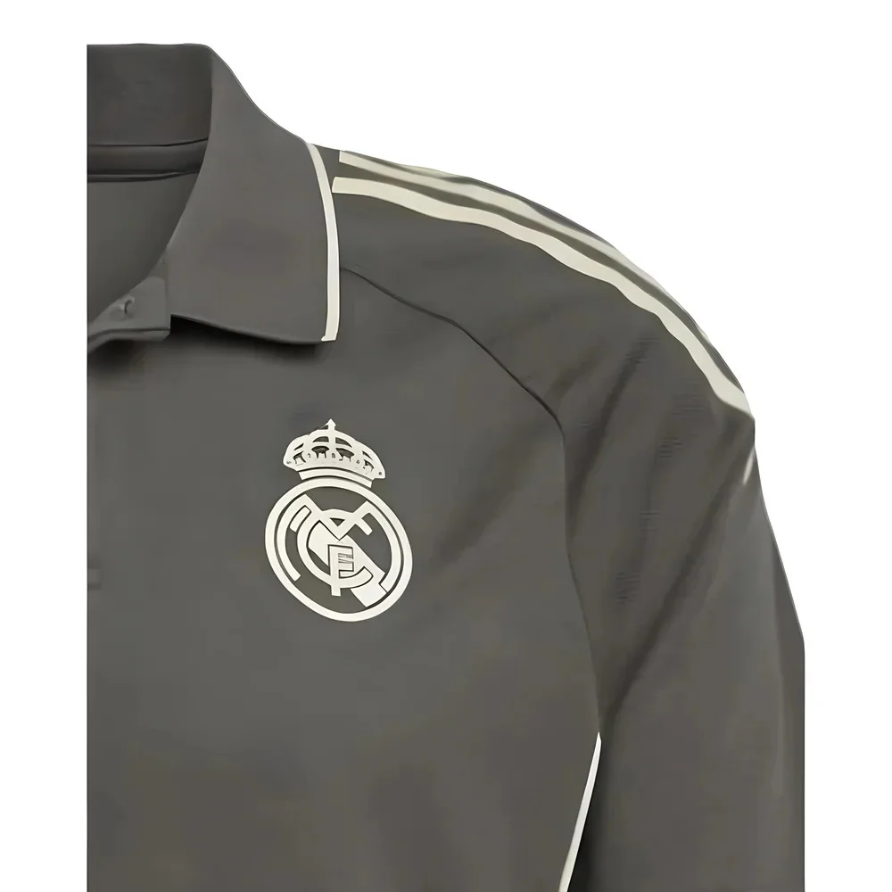 2025-2026 Real Madrid Polo Shirt (Utility Grey) - Image 4