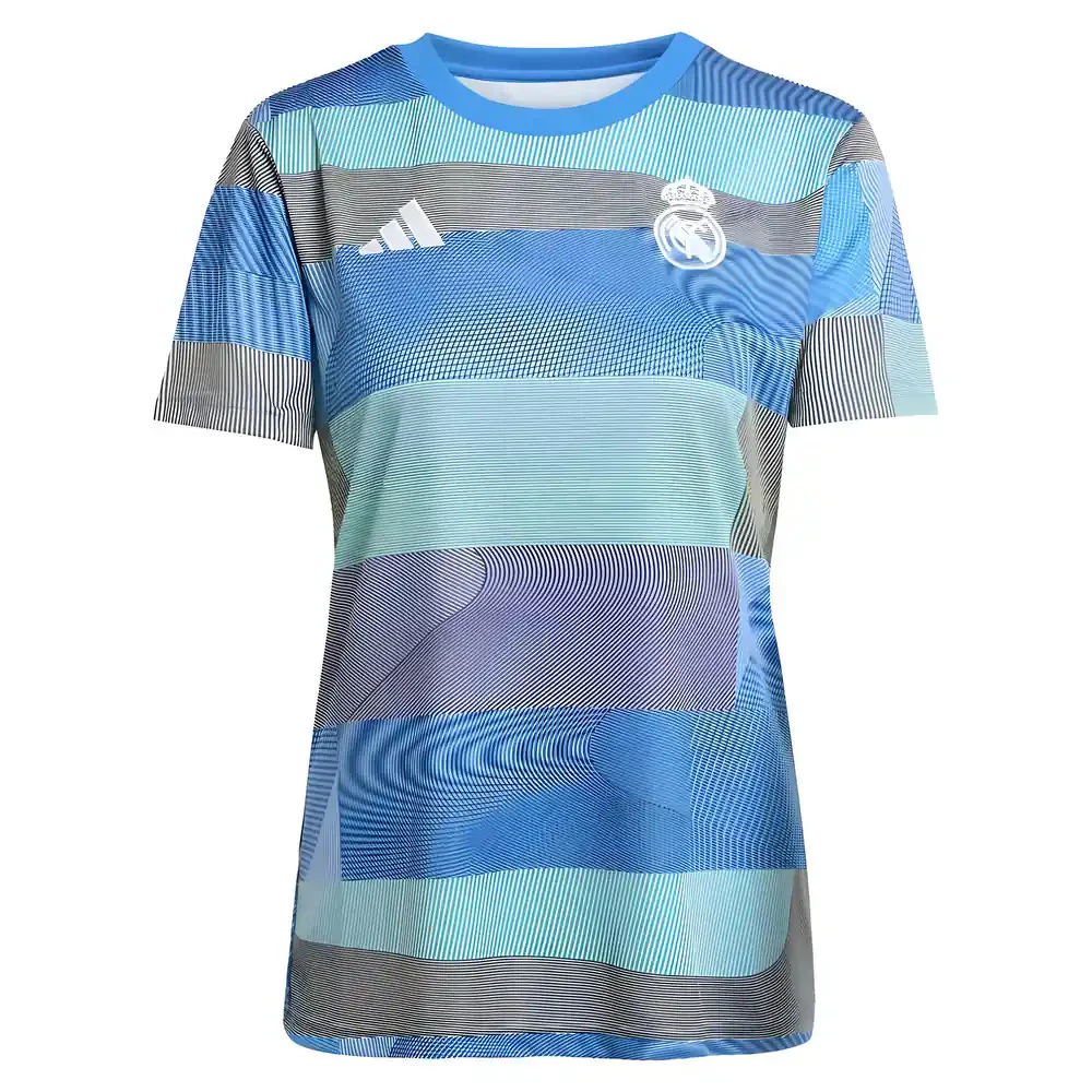 2025-2026 Real Madrid Pre-Match Shirt (Bluebird) - Womens - Image 5