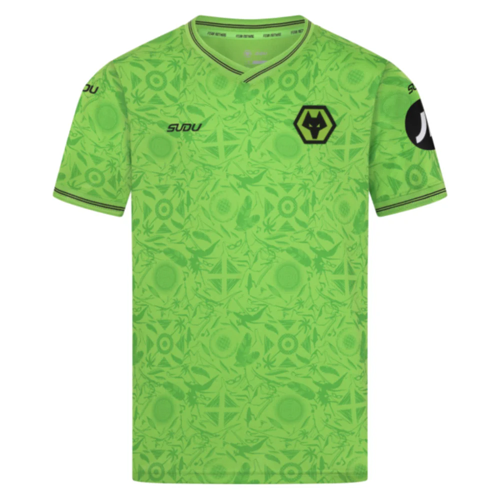 2025-2026 Wolves Goalkeeper Third Shirt (Green) - Kids - Image 5