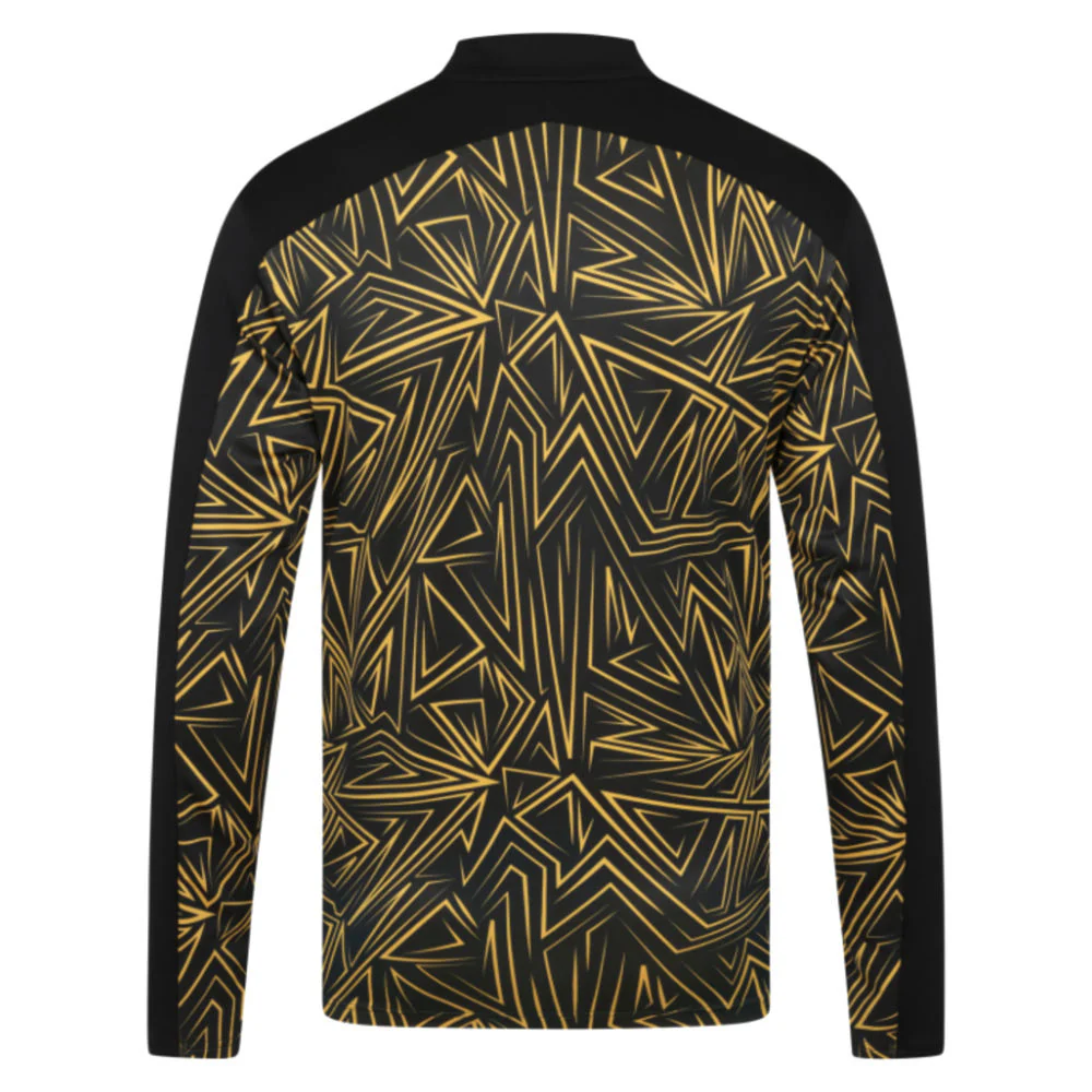 2025-2026 Wolves Home Pre-Match 1/4 Zip Top (Black) - Image 6