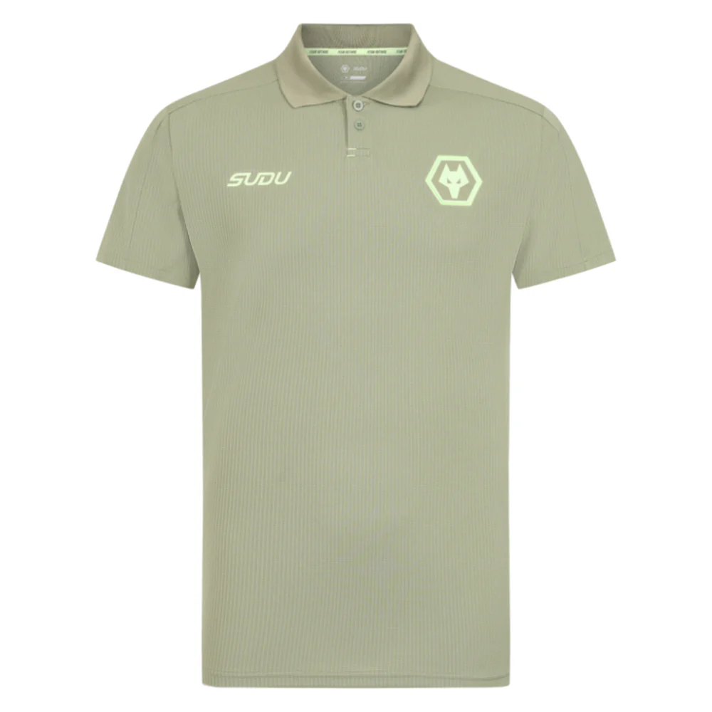 2025-2026 Wolves Players Travel Polo Shirt (Khaki) - Image 10