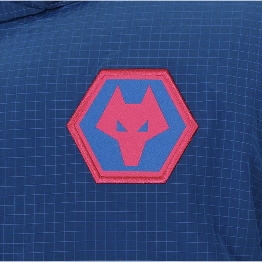 2025-2026 Wolves Training Long Bench Jacket (Lapis Blue) - Image 2