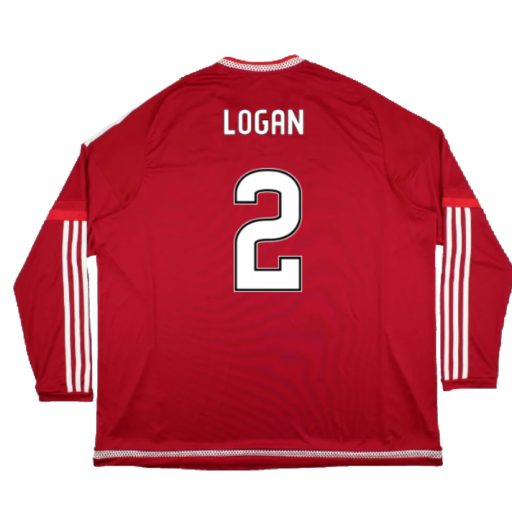 Aberdeen 2015-2016 Home Long Sleeve (3XL) (Excellent) (Logan 2) - Image 2