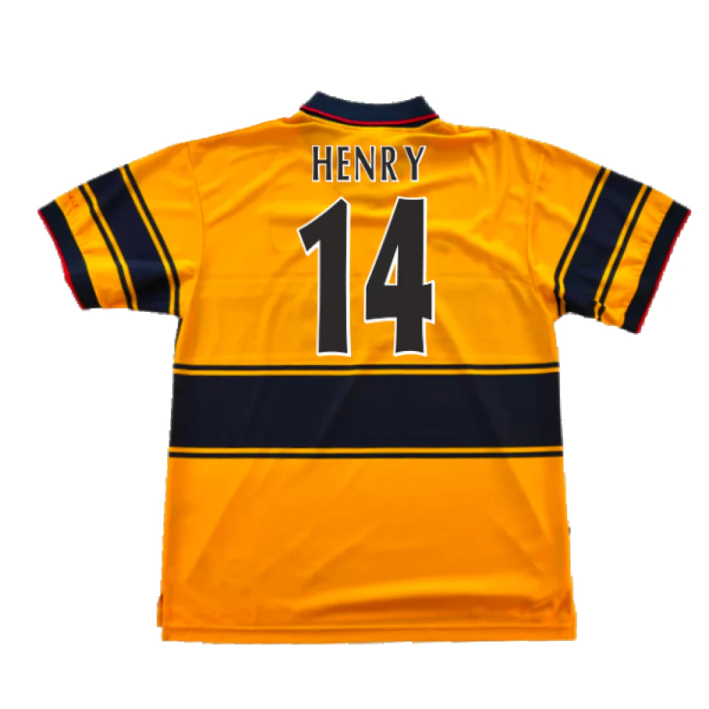 Arsenal 1997-99 Away Shirt (Excellent) (Henry 14) - Image 2