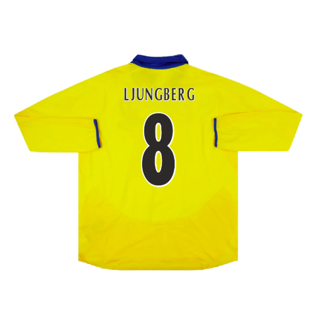 Arsenal 2003-05 Long Sleeve Away Shirt (Excellent) (Ljungberg 8) - Image 2