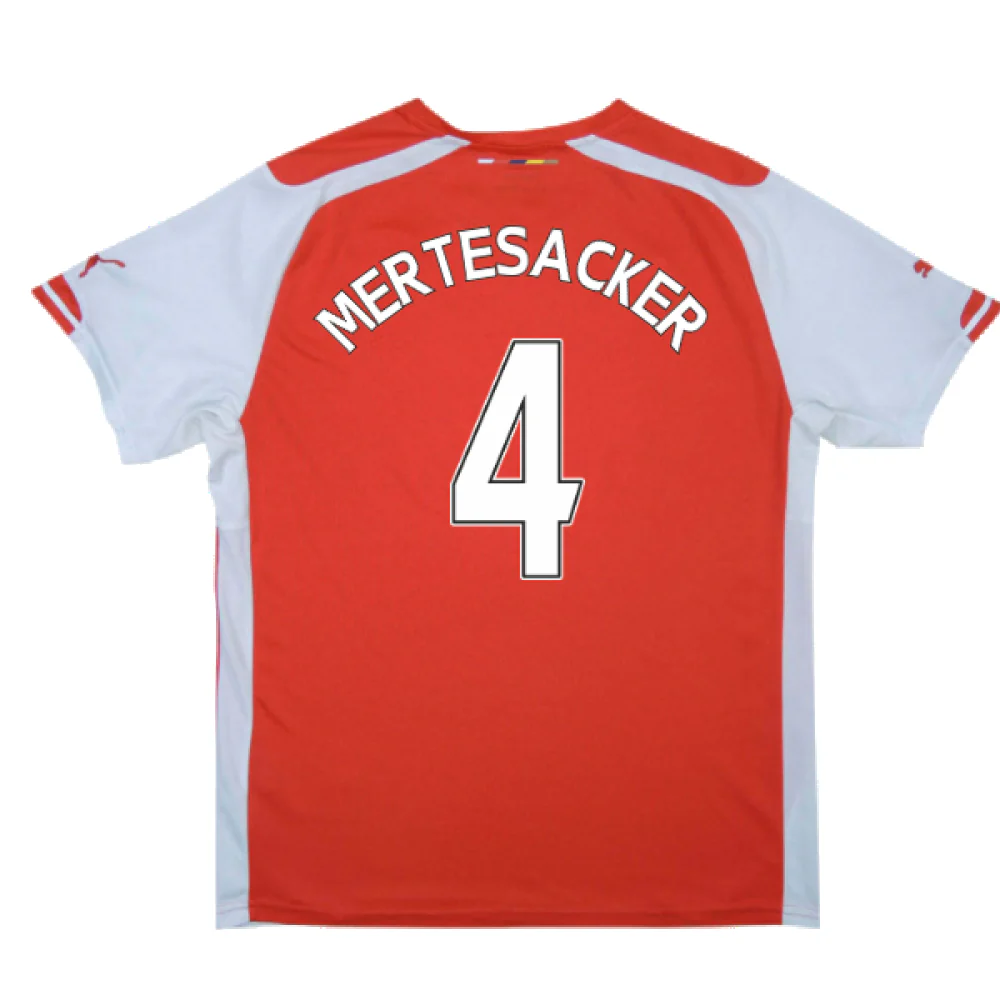 Arsenal 2014-15 Home Shirt (S) (Excellent) (Mertesacker 4) - Image 2