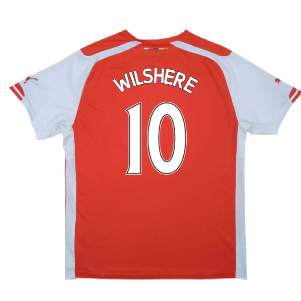 Arsenal 2014-15 Home Shirt (S) (Excellent) (Wilshere 10) - Image 2