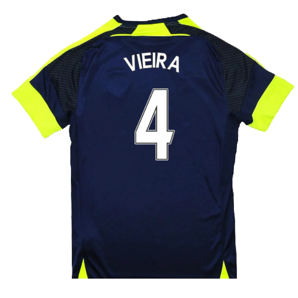 Arsenal 2016-17 Third Shirt (XS) (Mint) (Vieira 4) - Image 2
