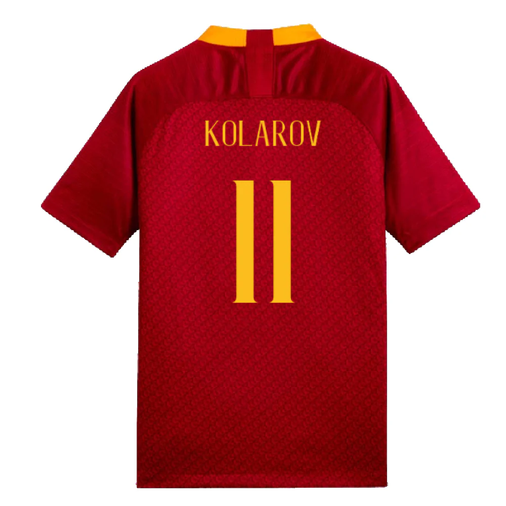 AS Roma 2018-19 Home Shirt (Mint) (Kolarov 11) - Image 2