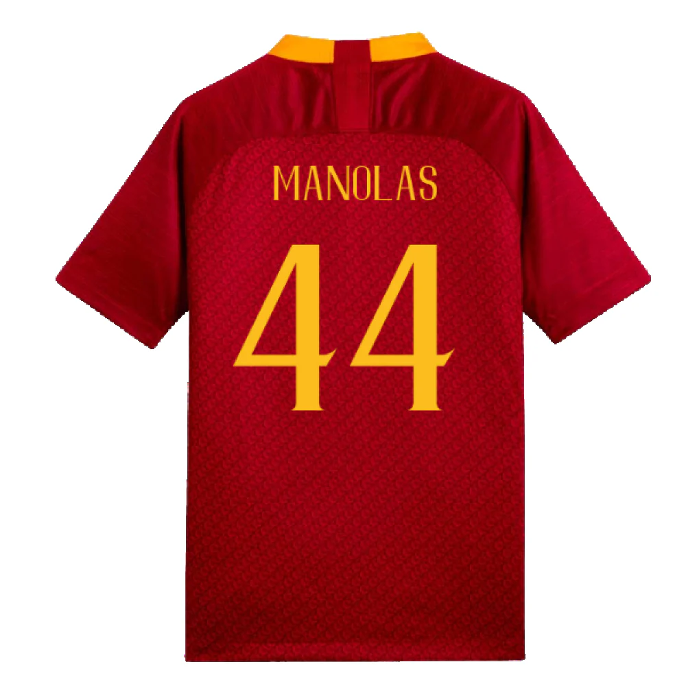 AS Roma 2018-19 Home Shirt (Mint) (Manolas 44) - Image 2