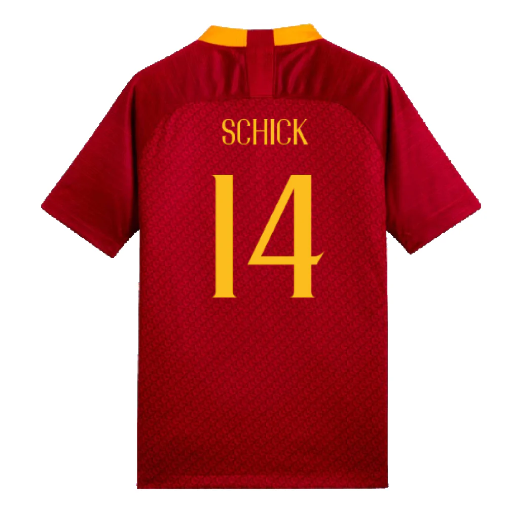 AS Roma 2018-19 Home Shirt (Mint) (Schick 14) - Image 2