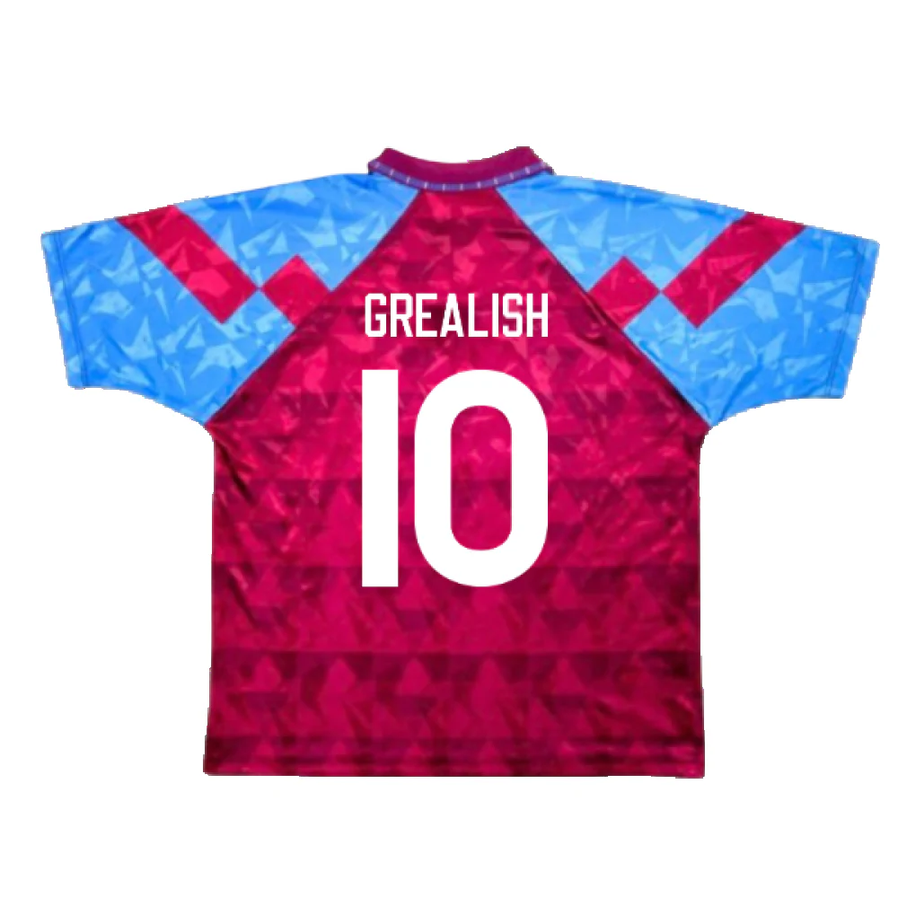 Aston Villa 1990-92 Home Shirt (Good) (Grealish 10) - Image 2