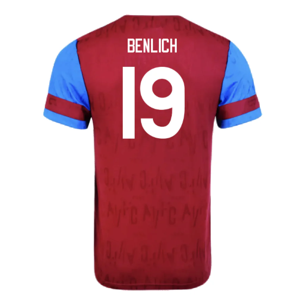 Aston Villa 1992 Home Shirt (XL) (Excellent) (Benlich 19) - Image 2