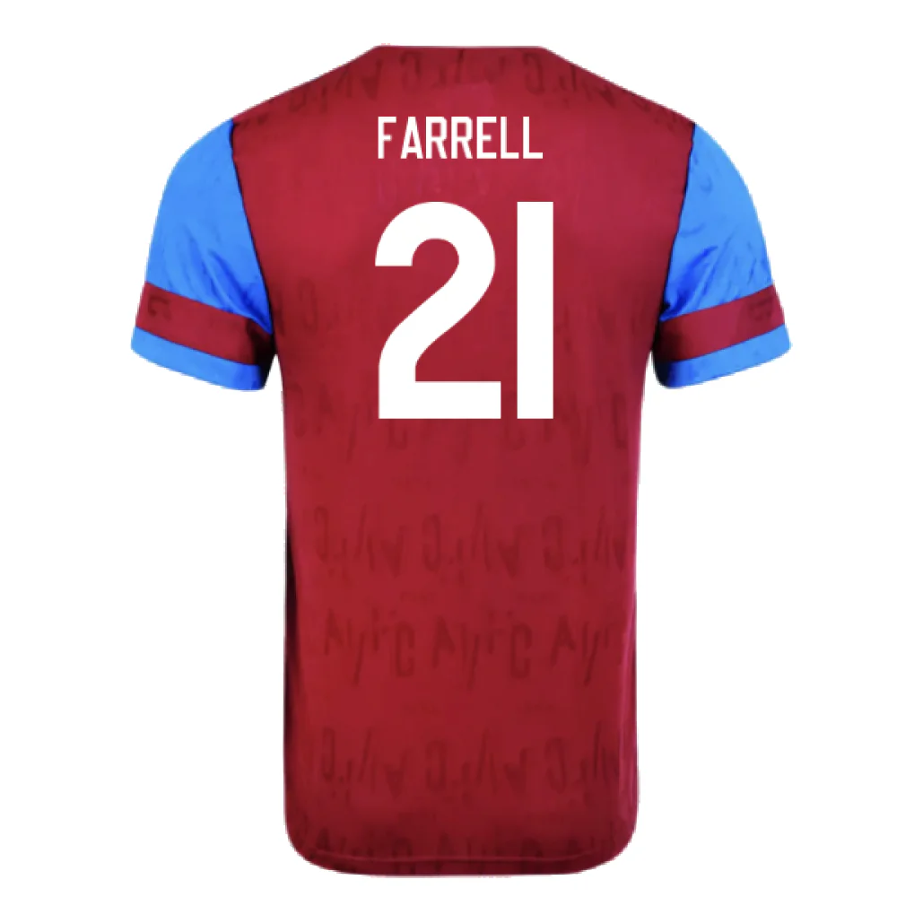 Aston Villa 1992 Home Shirt (XL) (Excellent) (Farrell 21) - Image 2