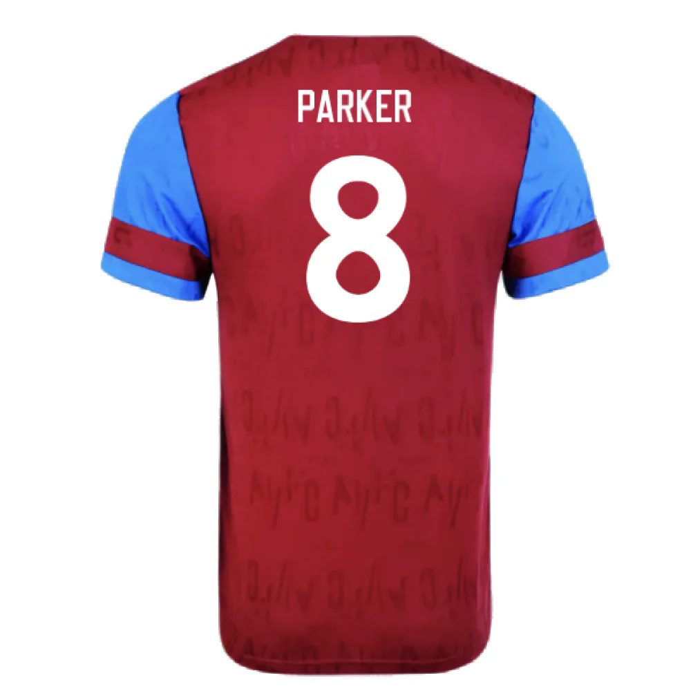 Aston Villa 1992 Home Shirt (XL) (Excellent) (Parker 8) - Image 2