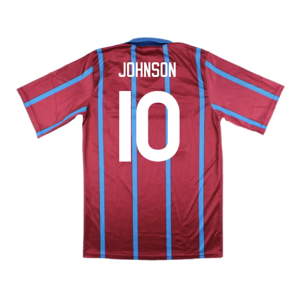 Aston Villa 1993-95 Home (XL) (Excellent) (Johnson 10) - Image 2