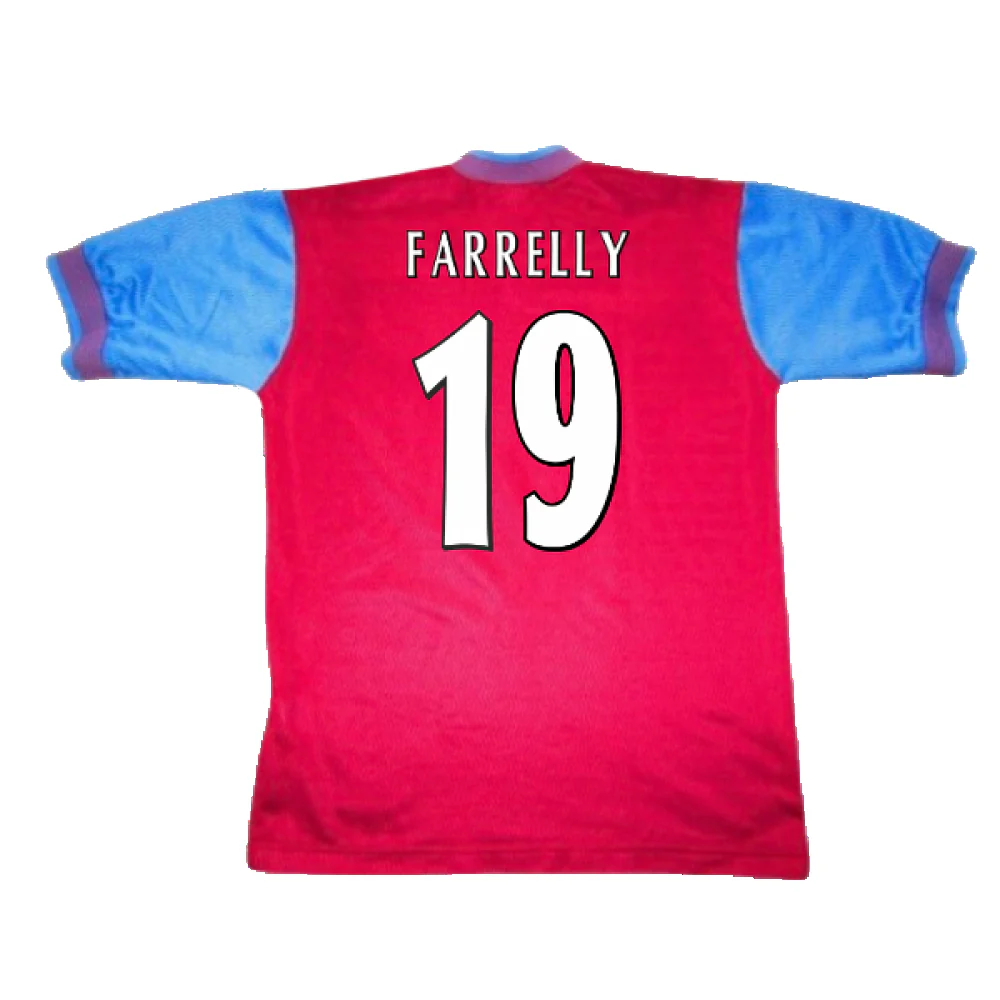 Aston Villa 1997-1998 Home Shirt (Excellent) (Farrelly 19) - Image 2